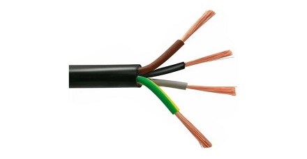 Fire-Resistant Copper Conductor PVC Insulation Home Electrical Cable